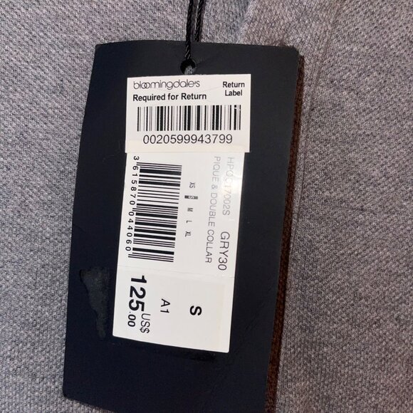 The Kooples Mens Polo Shirt Size Small Gray Short Sleeve Pure Cotton New - Picture 5 of 10